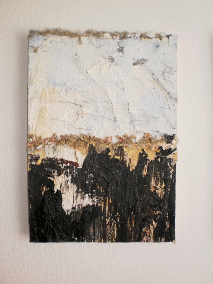 Landslag 1 - Landschaft 1 (30 cm x 21 cm) Olía á striga / Oel auf Leinwand