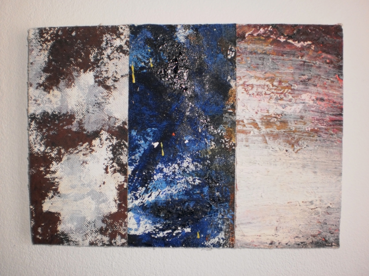 Triptychon 1 ( 21 cm x 30 cm, Oel auf Leinwand)